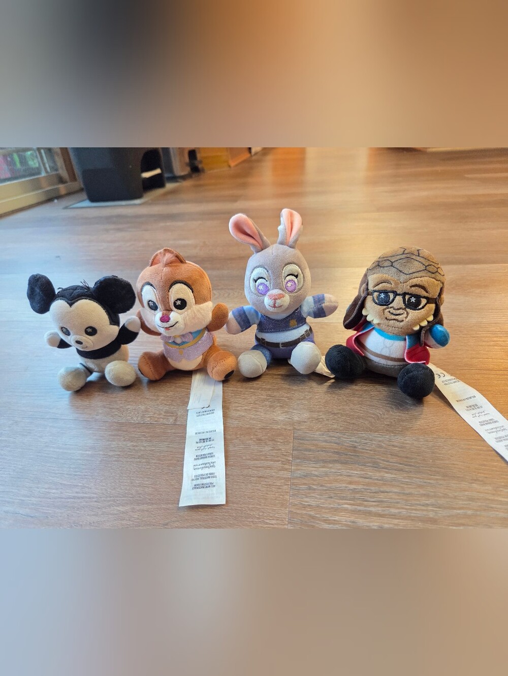 Disney Parks Wishable Lot, Mickey, Chip Dale, Judy Hopps, Hondo Plush Stuffed